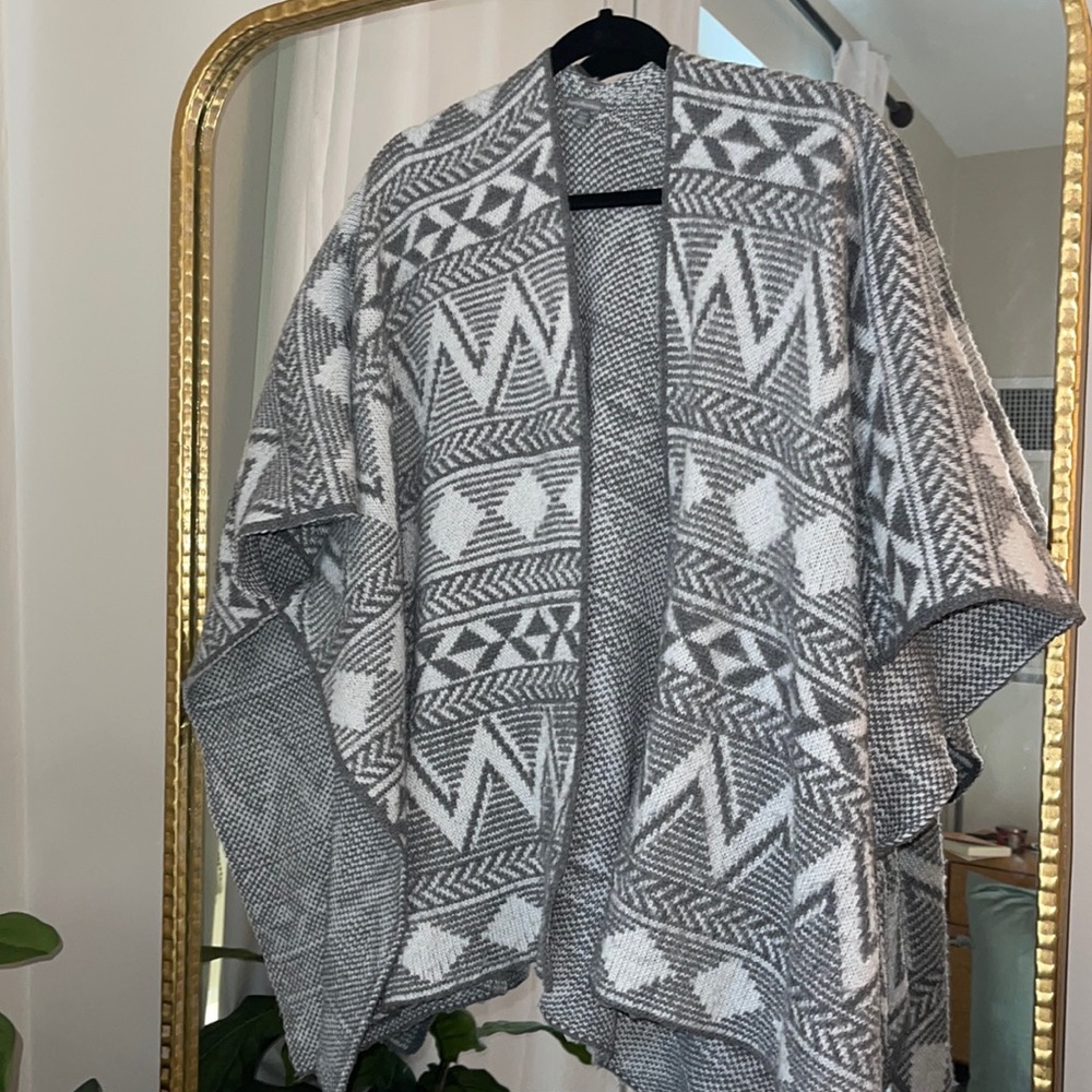 Poncho like sweater
